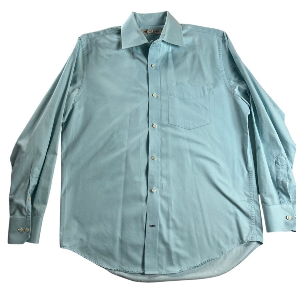 Banana Republic Men's Light Blue Cotton Dress Shirt M 15-15½ Button Front
